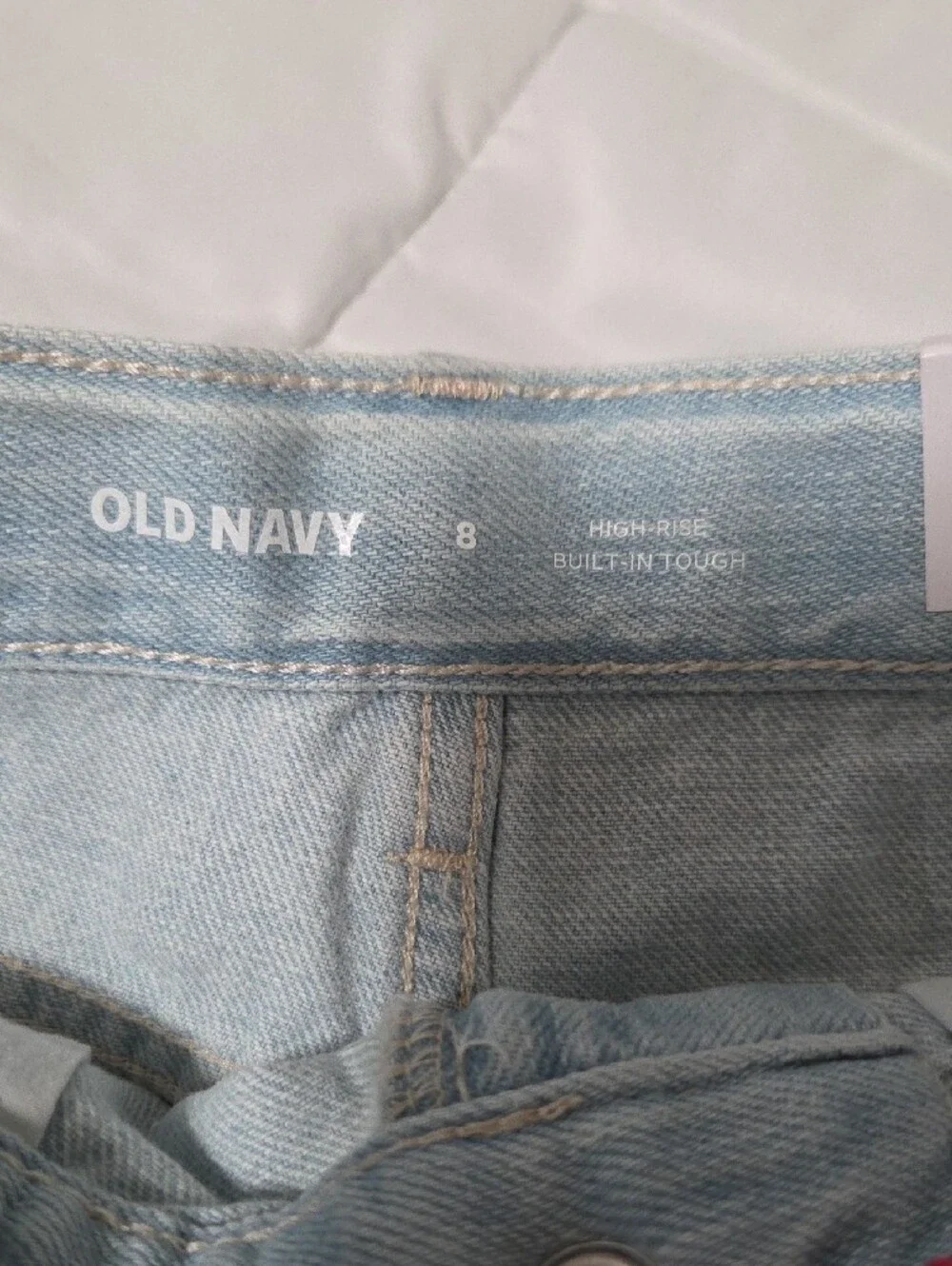 Old Navy Light Blue Denim Cutoff Shorts - Frayed Hem